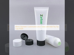 40mm Diameter Customized Lotion Tubes with Matt Flip Top Caps RG09