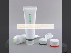 40mm Diameter Customized Facial Mask Tubes with Double-Layer Flip Top Caps RG10