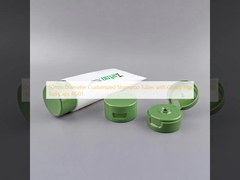 50mm Diameter Customized Shampoo Tubes with Glossy Flip Top Caps RG01