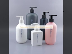 Customized Cosmetic PE Bottle with pump-P2
