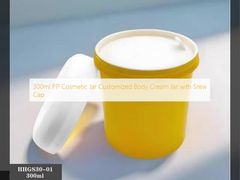 300ml PP Cosmetic Jar Customized Body Cream Jar with Srew Cap