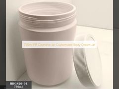 750ml PP Cosmetic Jar Customized Body Cream Jar