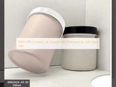 500ml PP Cosmetic Jar Customized Shampoo Jar with Srew Cap