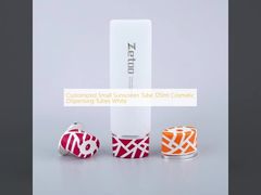 Customized Small Sunscreen Tube 120ml Cosmetic Dispensing Tubes White