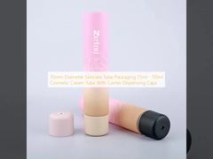 35mm Diameter Skincare Tube Packaging 75ml - 110ml Cosmetic Cream Tube With Center Dispensing Caps