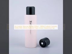 PE Custom Skincare Bottles 250ml - 500ml Custom Cosmetic Bottle With 40mm Diameter High Center Dispensing Cap