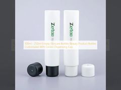 100ml - 250ml Empty Skincare Bottles Beauty Product Bottles Customized With Center Dispensing Cap