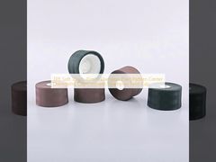 TPE Soft Touch 45mm Diameter Plaid Pattern Center Dispensing Cap Cosmetic Shampoo Twist Cap