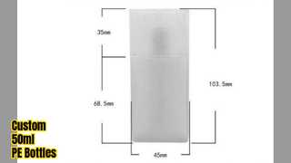 Custom 50ml PE Sunscreen Bottles With Pump