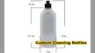 Custom 500ml PET Cleaning Bottles With Pump