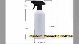 Custom PE Bottles With Pump For Cosmetics