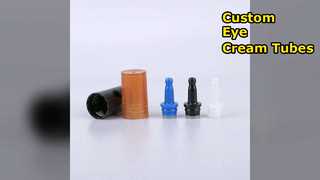 Custom Eye Cream Tubes Glossy Drip Caps