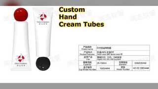 35mm Hand Cream Tubes Custom Sphere Caps