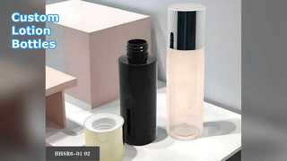 Custom PET Lotion Bottles 100ml 120ml Pump