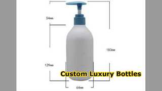 Custom PE Bottles With Pump Luxury Packaging