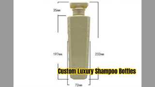 Custom 500ml PET Shampoo Bottle With Pump