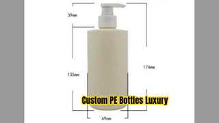 Custom PE Bottles With Pump Luxury Cosmetics