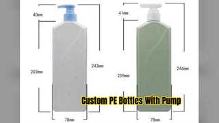 Custom PE Bottles With Pump For Cosmetics