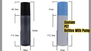 Custom PET Bottles With Pump For Cosmetics