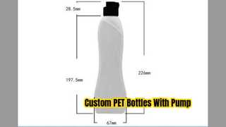 Custom 300ml PET Bottle With Pump For Cosmetics