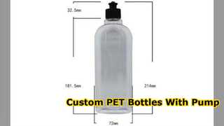 Custom PET Bottle 500ml With Pump