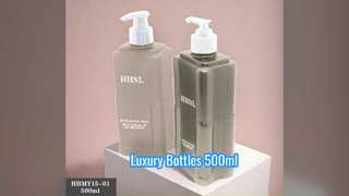 Custom Luxury PET Shampoo Bottles 500ml