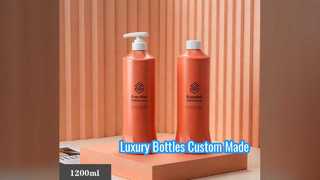 Custom 1200ml PE Lotion Bottle With Pump