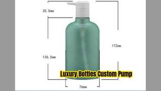 300ml PET Luxury Shampoo Bottles Custom Pump
