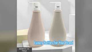 Luxury 750ml PET Cosmetic Bottles With Pump