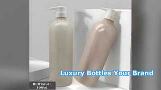 Custom 1000ml PET Shampoo Bottles With Pump