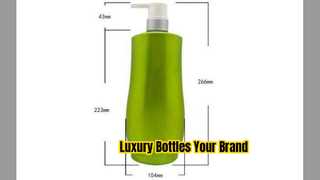 Luxury 1000ml PET Shampoo Bottle Pump Custom