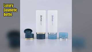 60ml Soft Touch PE Cosmetic Bottle White Flip Top