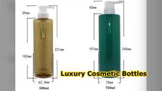 Custom PET Bottles With Pump For Cosmetics