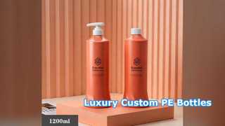Custom PE Bottles With Pump For Cosmetics