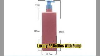 Custom PE Bottles With Pump Luxury Packaging