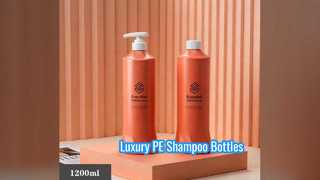Custom PE Shampoo Bottles Luxury 1200ml