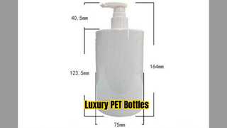 Custom Luxury PET Shampoo Bottles 500ml