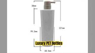 Custom Luxury PET Bottles 500ml With Pump