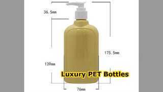 Custom PET Bottles Luxury Shampoo Packaging