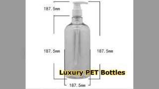 Custom PET Bottles Luxury Shampoo 500ml