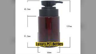 Custom PET Bottles Luxury Shampoo Packaging