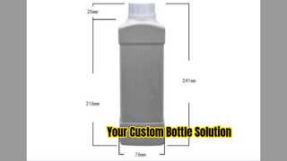 Custom 1000ml PE Cleaning Bottle With Pump